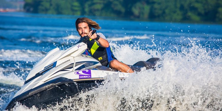 jet ski, splash, sea