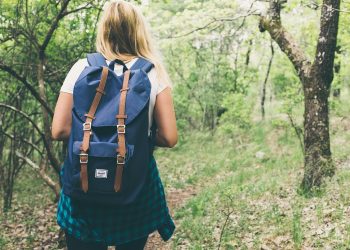 backpack, bag, woman