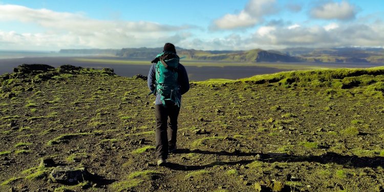 adventure, backpacker, cliff