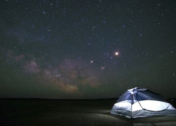 camping, night sky, constellation