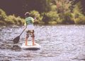 boy, paddleboard, paddle