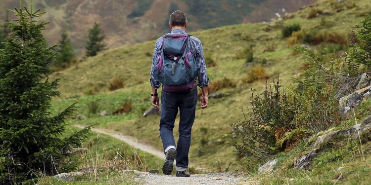 mountaineering, man, trail