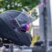 car, motorcycle, helmets