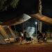 people, camping, tent