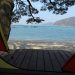 tent, camping, ocean