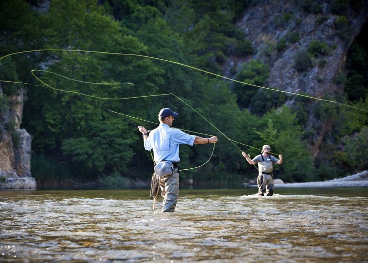 fishing rod, water, fly fishing