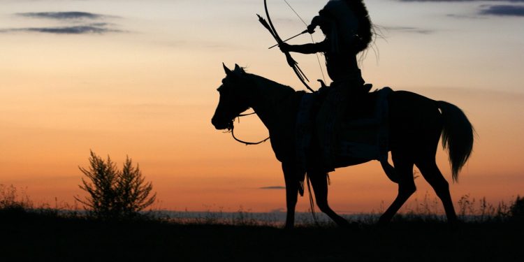 horse, silhouettes, horse back riding