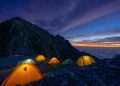 landscape, mountain, camp