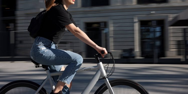 san francisco, woman, electric bike
