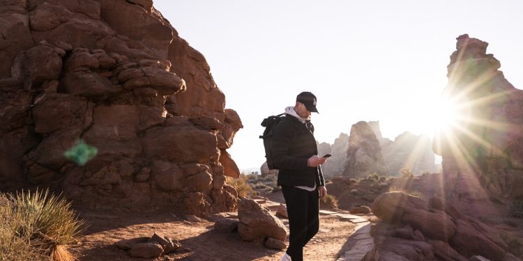 hike, desert, nature