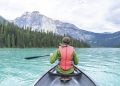 canoe, boating, lake