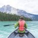 canoe, boating, lake