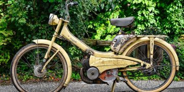bike, wheels, retro