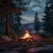 ai generated, camp, campfire