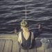 boy, child, fishing