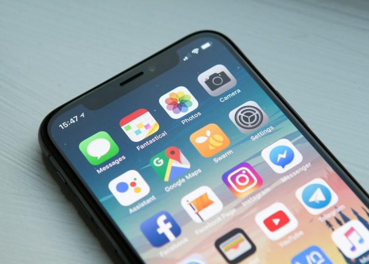 space gray iPhone X
